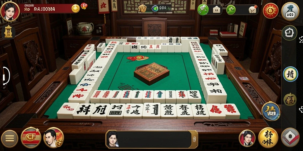 Tampilan gameplay Mahjong yang menarik di aplikasi 6CF.