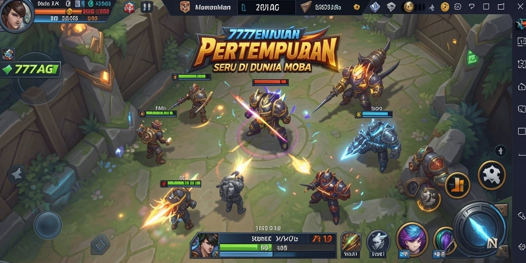 Screenshot gameplay 777AG dengan pertempuran karakter yang mendebarkan.