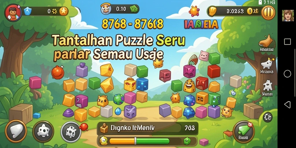 Tampilan gameplay Puzzle yang mengasyikkan di 8768.