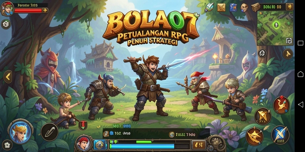 Gameplay RPG seru di BOLA07 dengan karakter yang beragam.