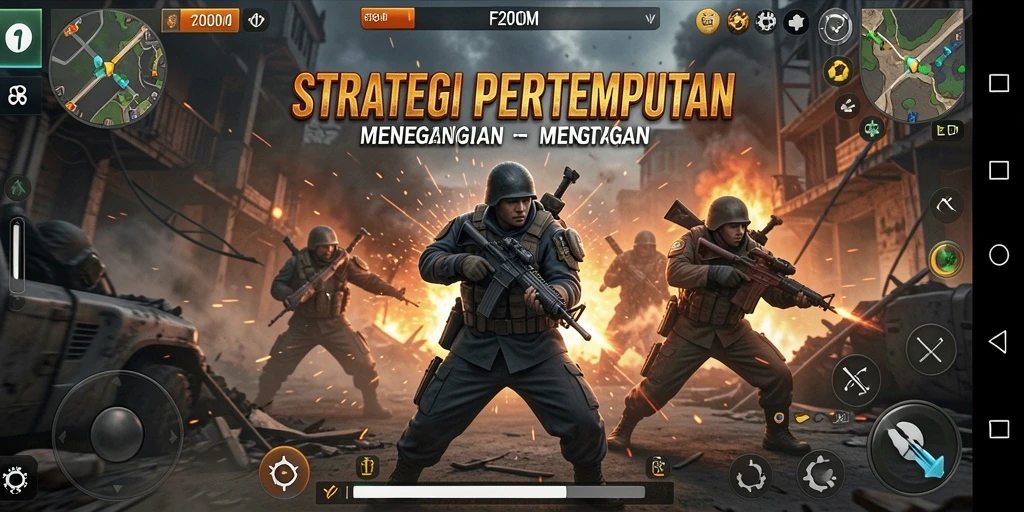 Tangkapan layar gameplay <strong>F200M</strong> dengan strategi yang mendebarkan.