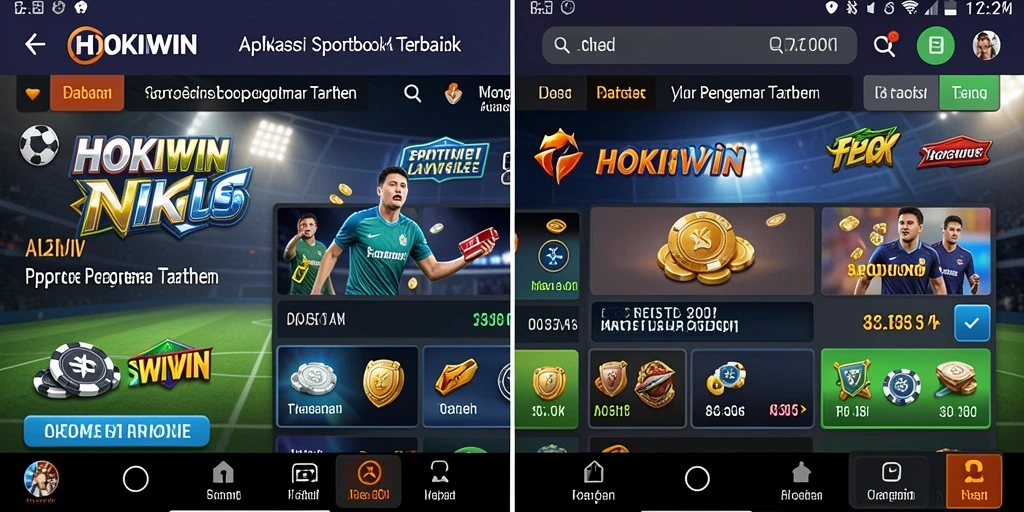 Tampilan gameplay yang menarik dari HOKIWIN dalam aplikasi Sportsbook.