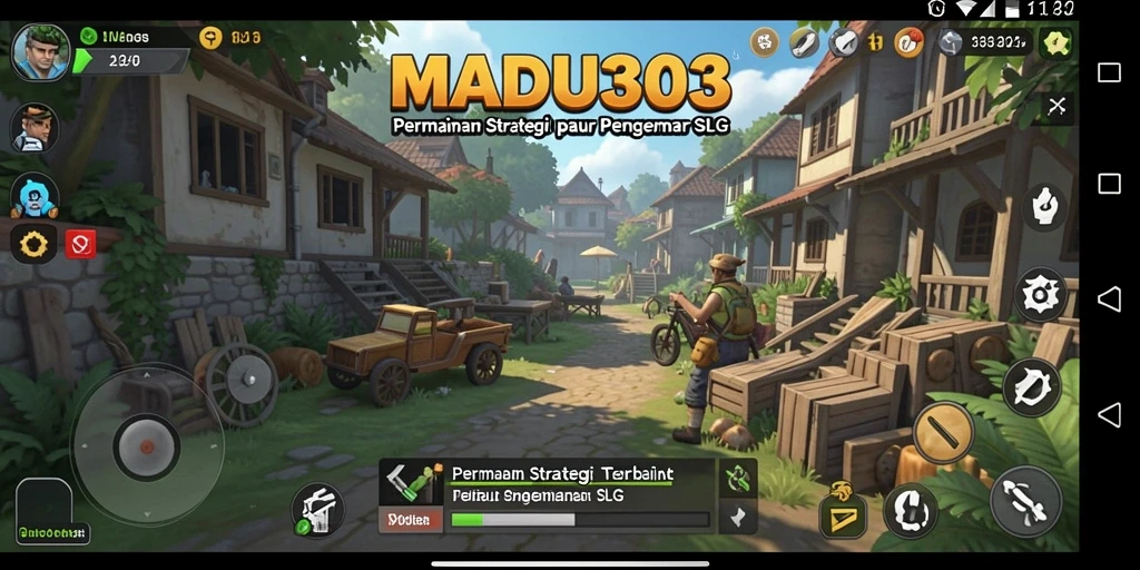 Tampilan gameplay dari MADU303 yang menegangkan dan strategis.