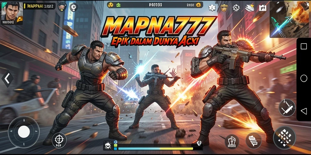 Screenshot dari gameplay <strong>MAPNA777</strong> menunjukkan aksi yang mendebarkan dan suasana pertempuran intens.