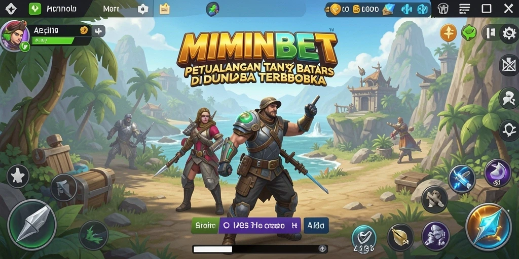 Tampilan gameplay MIMINBET di dunia terbuka yang luas dan interaktif.