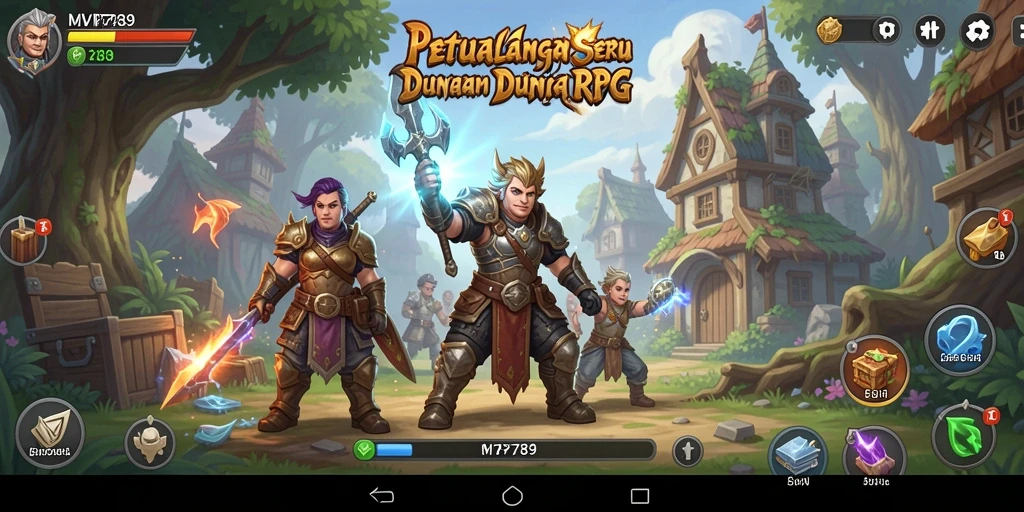 Screenshot gameplay MVP789 menampilkan pertarungan epik dan karakter yang kuat.