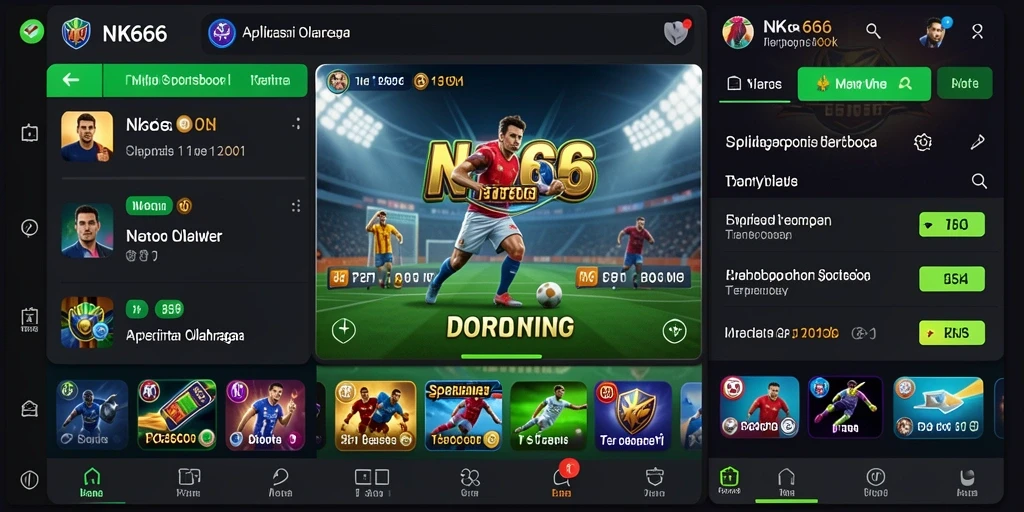 Tampilan gameplay menarik dari aplikasi Sportsbook NK666.