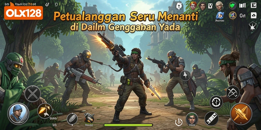 Tangkapan layar utama dari gameplay petualangan di OLX128.