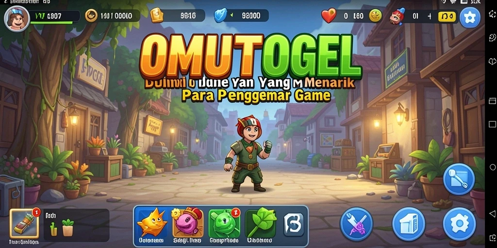 Screenshot utama OMUTOGEL menampilkan gameplay Idle yang menegangkan.