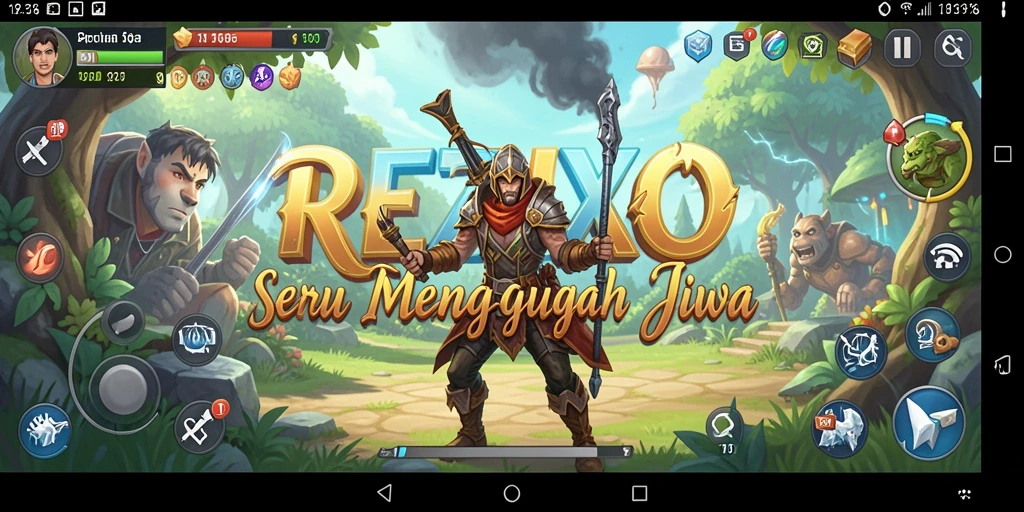 Tampilan gameplay yang memukau di dunia petualangan REZIXO.