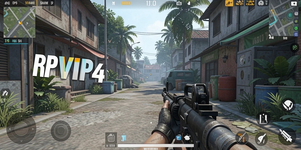 Tangkapan layar RPVIP4 memperlihatkan pertempuran intens dalam gameplay TPS.