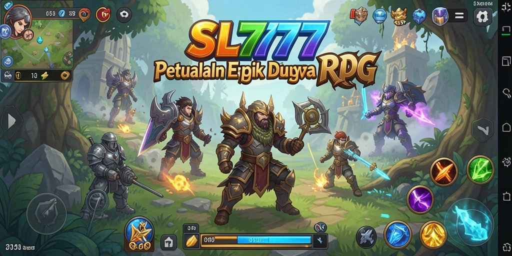 Tampilan gameplay SL777 yang penuh aksi dan tantangan RPG.
