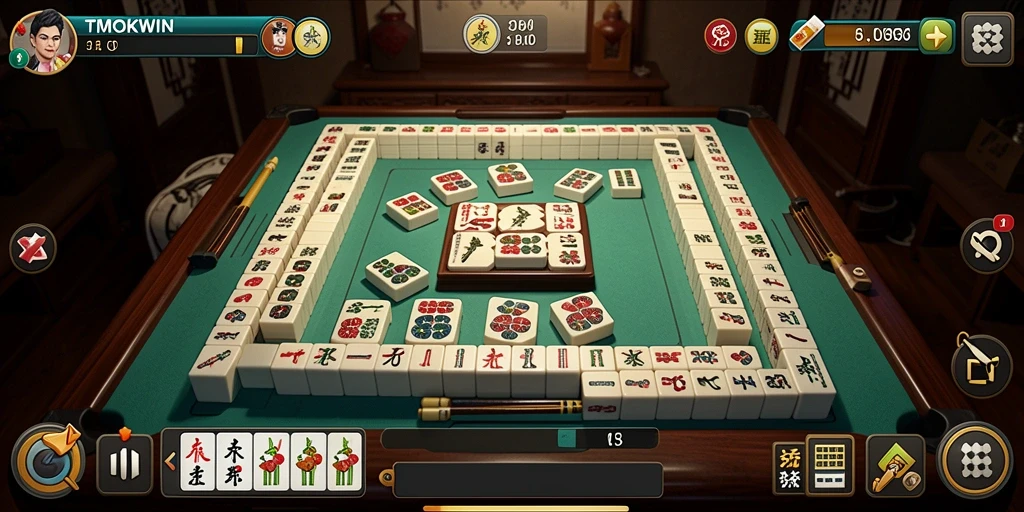Screenshot TMOKWIN menampilkan gameplay Mahjong yang menarik dan menyenangkan.