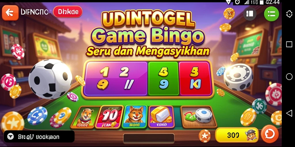 Tampilan gameplay seru dari UDINTOGEL dengan suasana Bingo yang menantang.