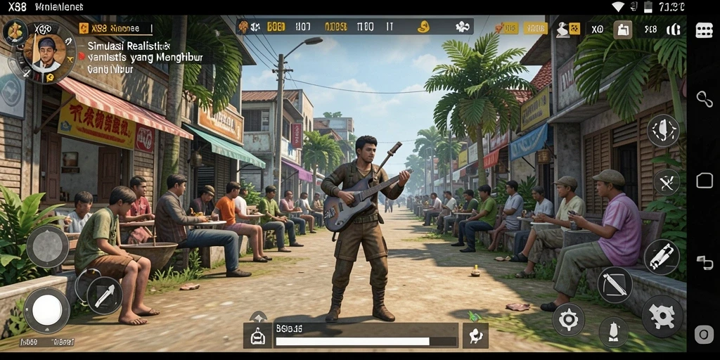 Screenshot gameplay X88 menunjukkan pengalaman simulasi yang menarik.